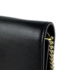 Saint Laurent Chain Shoulder Bag Black — view 7