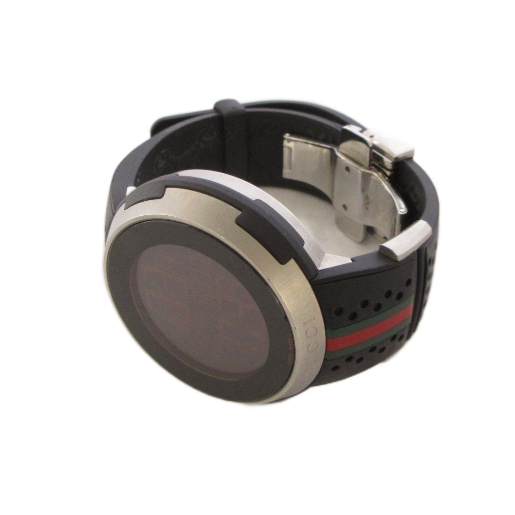 Gucci 114.1 I Digital Watch Stainless Steel Rubber Silver — view 2