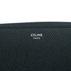 Celine Large Zipped Wallet Leather Navy Blue SS — view 7
