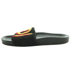 Fendi Logo Shearling Flat Sandals 5 Black SS — view 2
