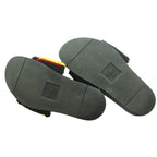 Fendi Logo Shearling Flat Sandals 5 Black SS — view 6