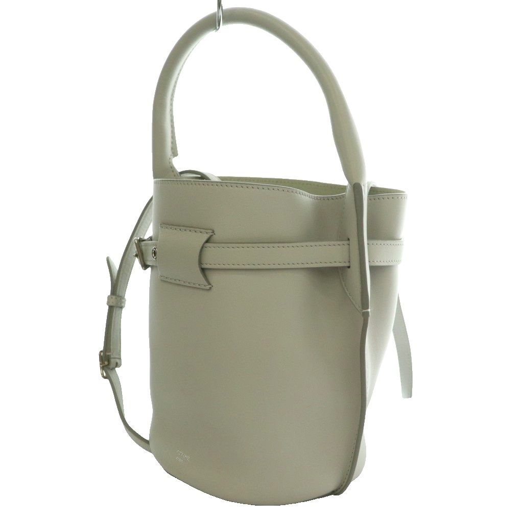 Celine Big Nano Bucket Bag 2-Way Leather Hand Shoulder Gray SS — view 3