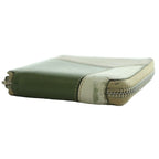 Loewe Anagram Puzzle Compact Zip Wallet Bifold Leather Multicolor Mocha White SS — view 4