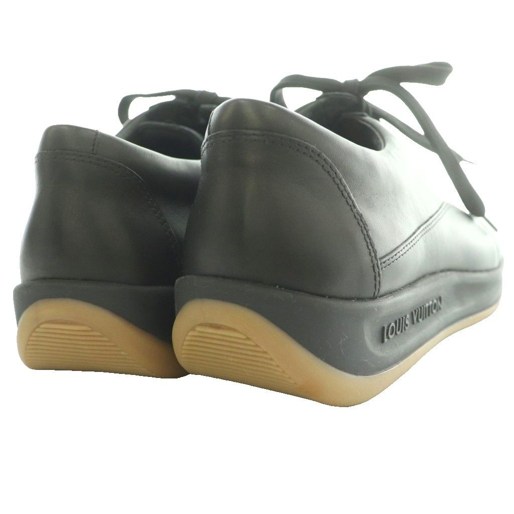 Louis Vuitton Low Cut Sneakers Leather One Color Thick Sole Logo 6.5 — view 5