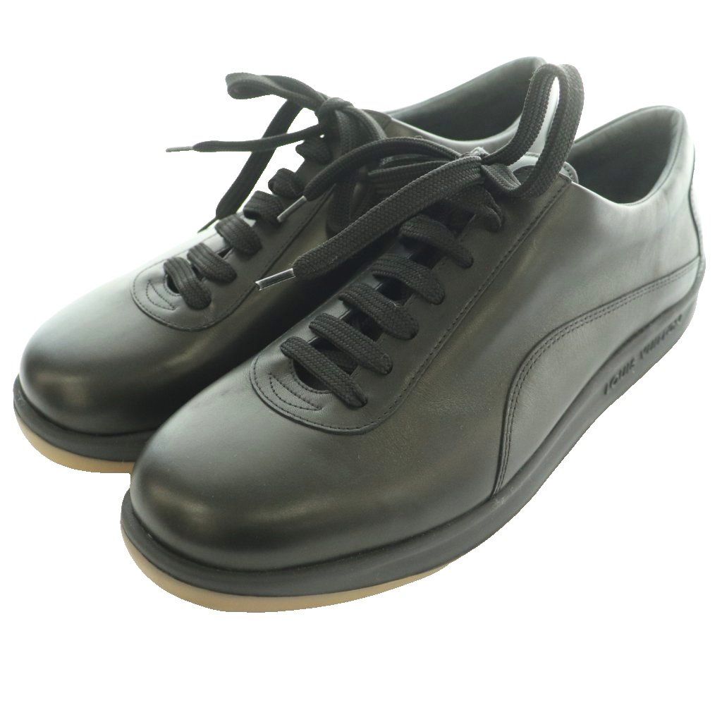 Louis Vuitton Low Cut Sneakers Leather One Color Thick Sole Logo 6.5 — view 2