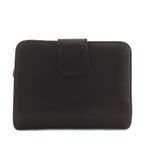Prada Saffiano Leather Bifold Wallet Coin Purse Logo Black — view 2