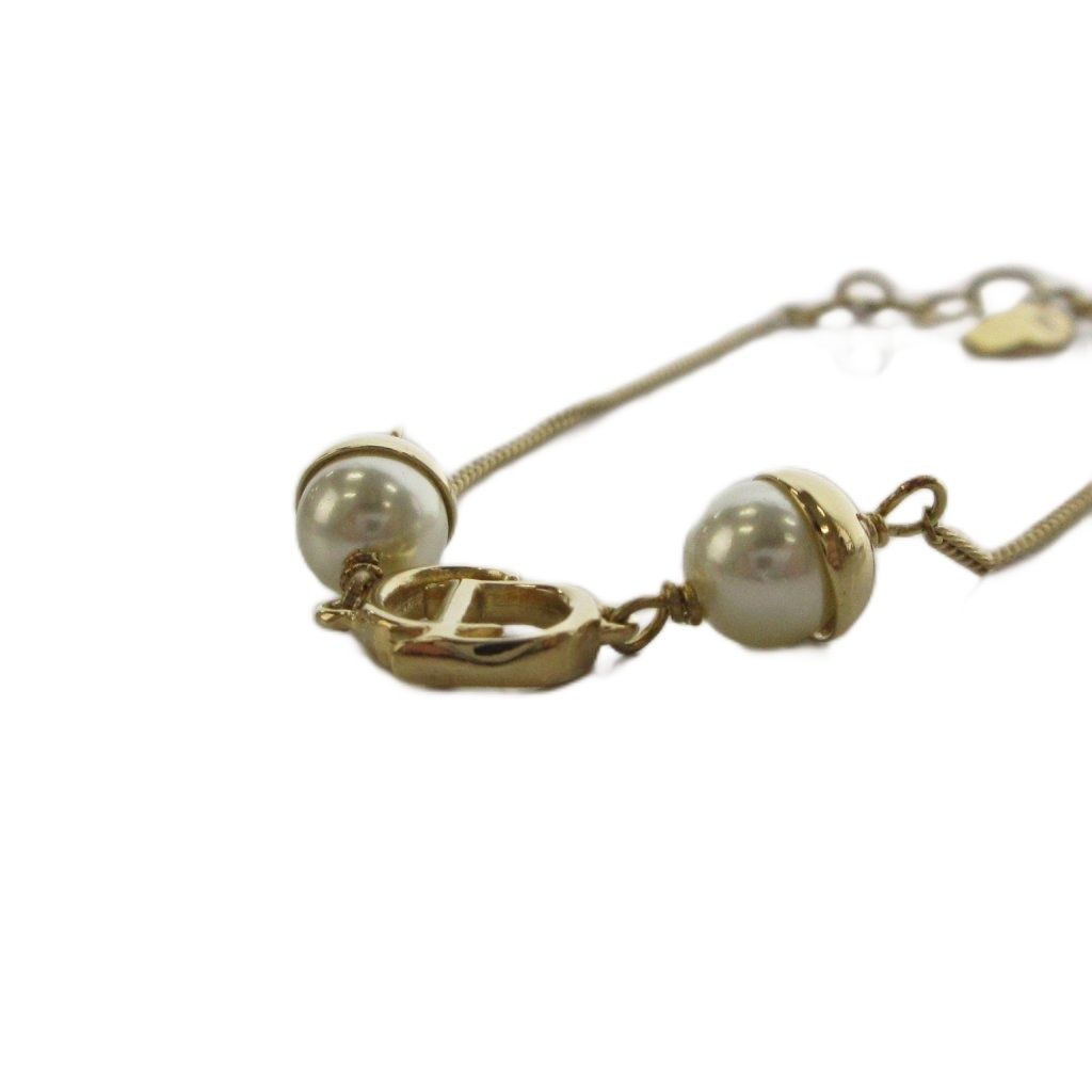 Dior Bracelet D Logo Pearl Gold — view 4
