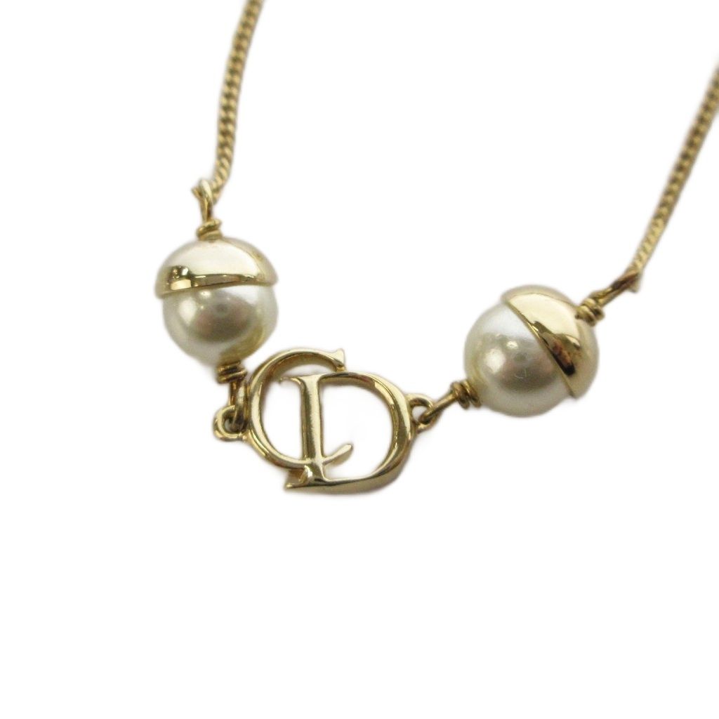 Dior Bracelet D Logo Pearl Gold
