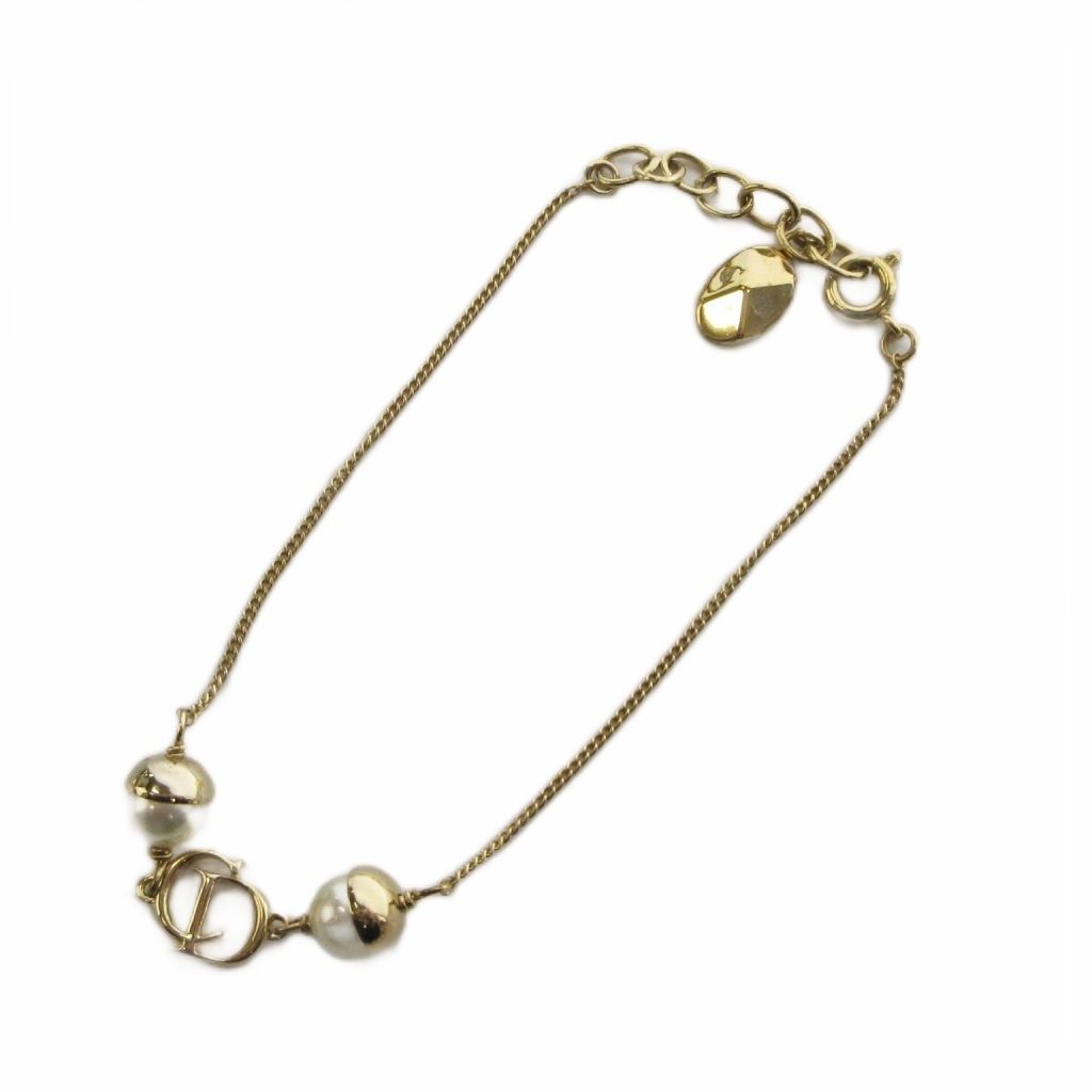Dior Bracelet D Logo Pearl Gold — view 2