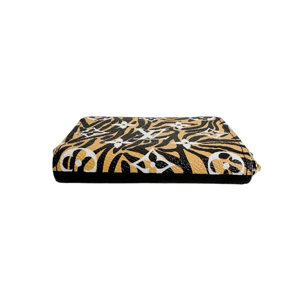 Louis Vuitton Monogram Coin Case Zippy Purse Yellow Black — view 3