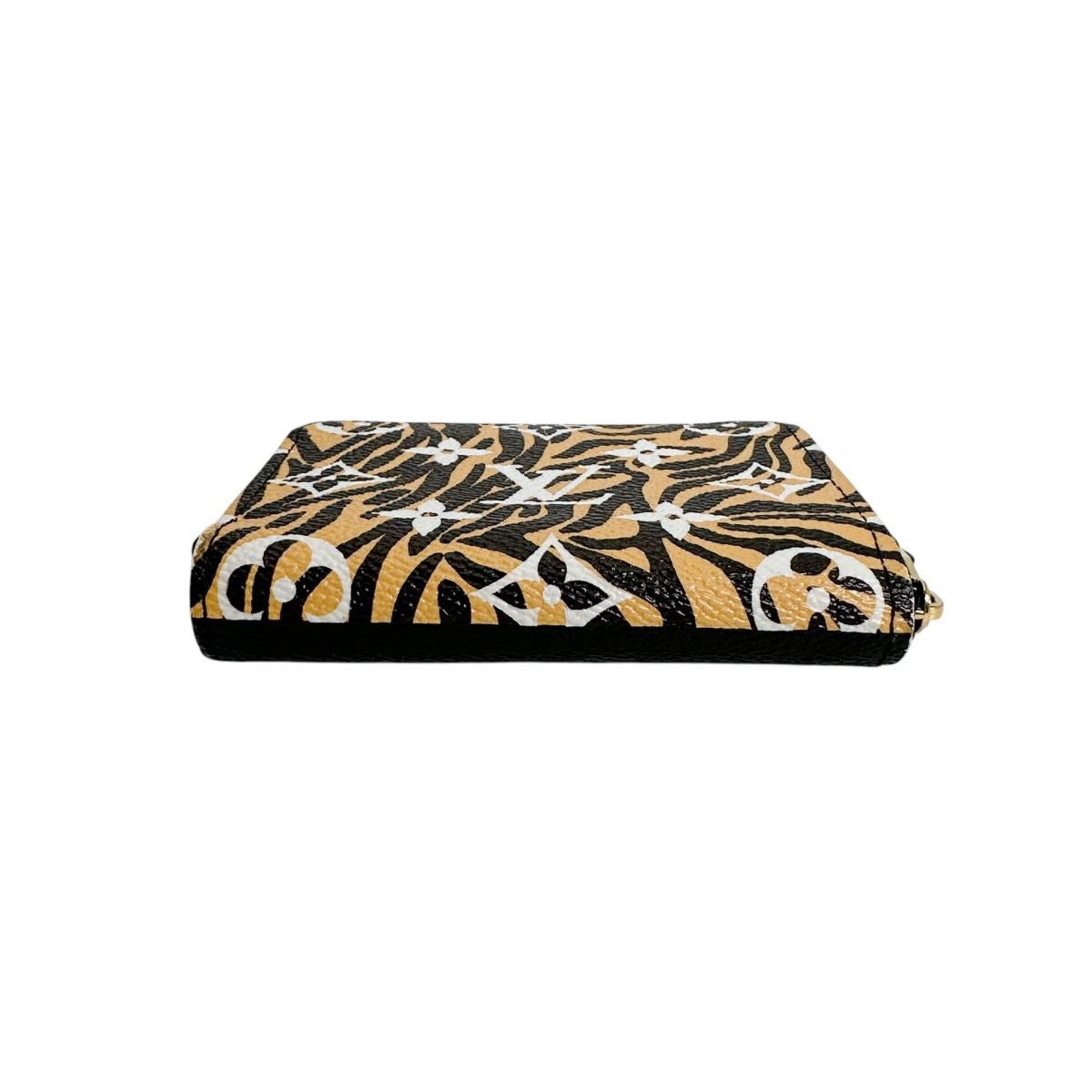 Louis Vuitton Monogram Coin Case Zippy Purse Yellow Black — view 3