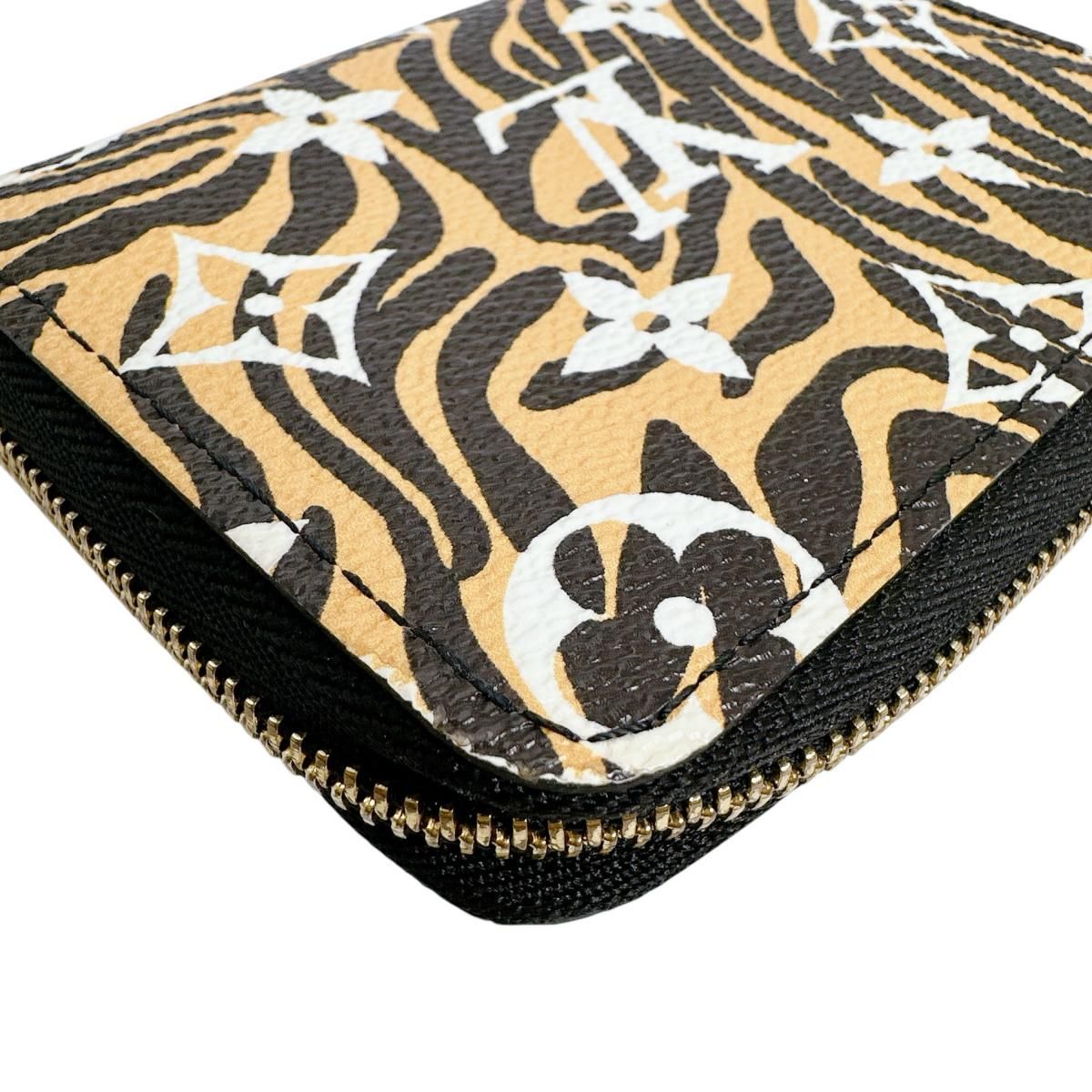 Louis Vuitton Monogram Coin Case Zippy Purse Yellow Black — view 5