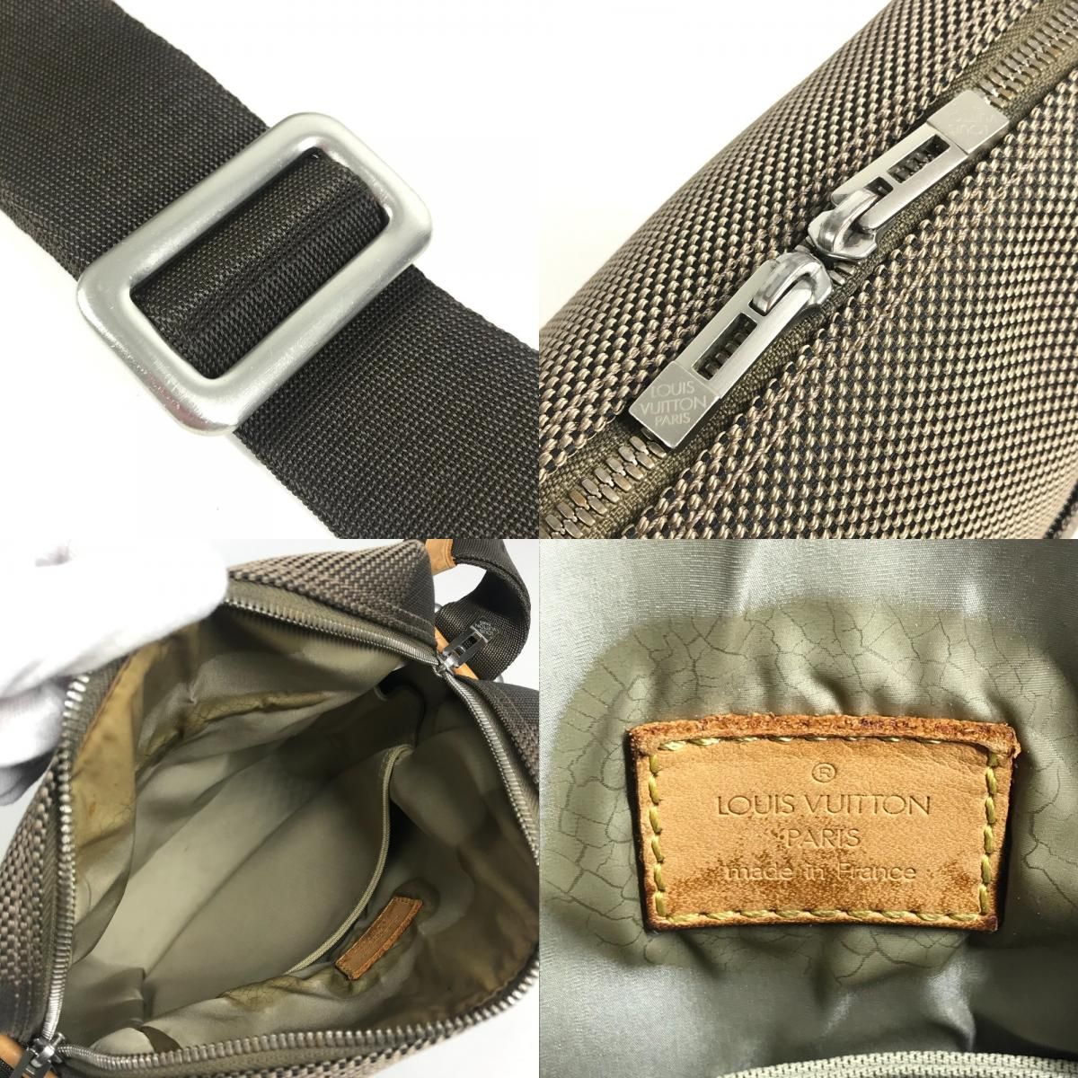 Louis Vuitton Shoulder Bag Citadin Damier Geant Canvas Tail Khaki — view 8