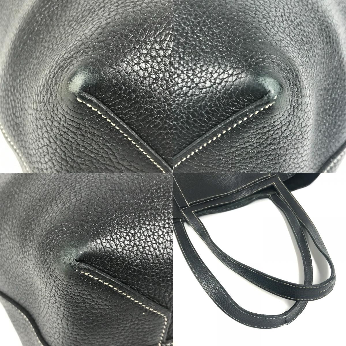 Hermes Shoulder Bag Cover Series 46 Leather Black — view 7