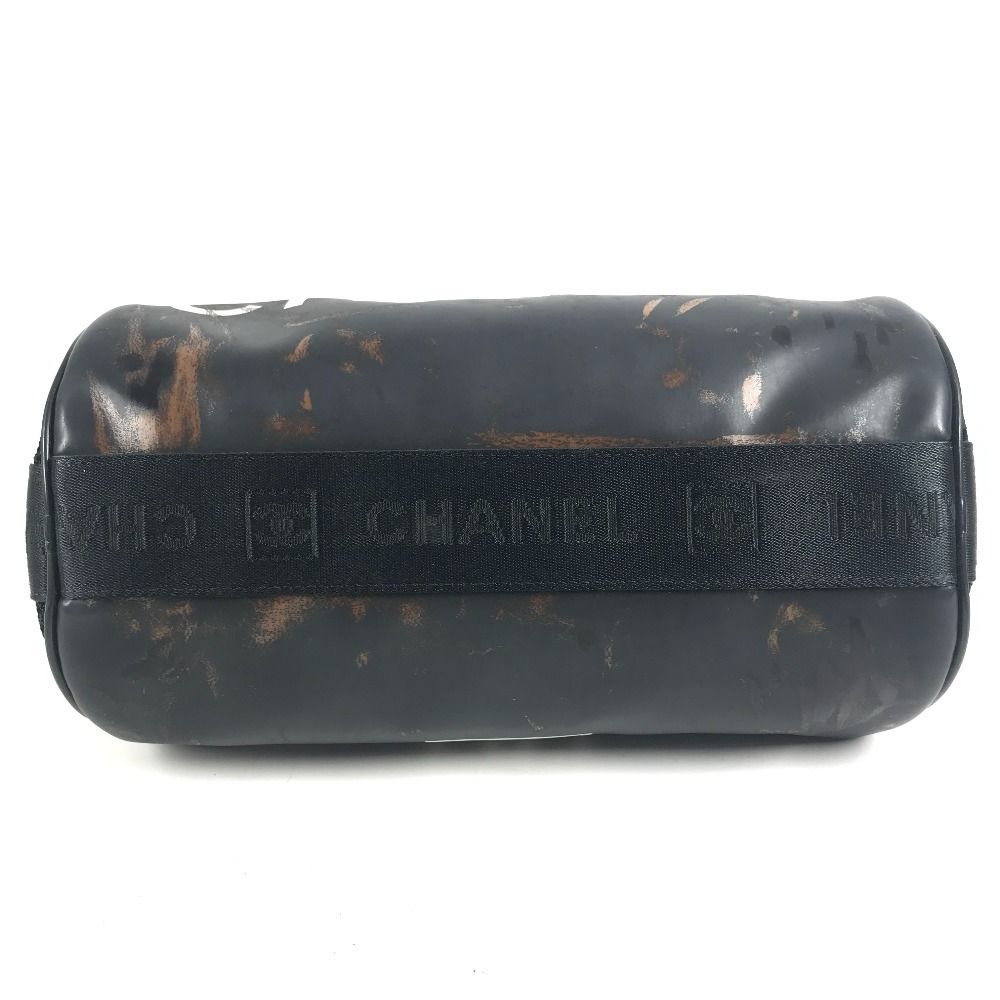 Chanel Shoulder Bag CC Logo Nylon Black — view 6