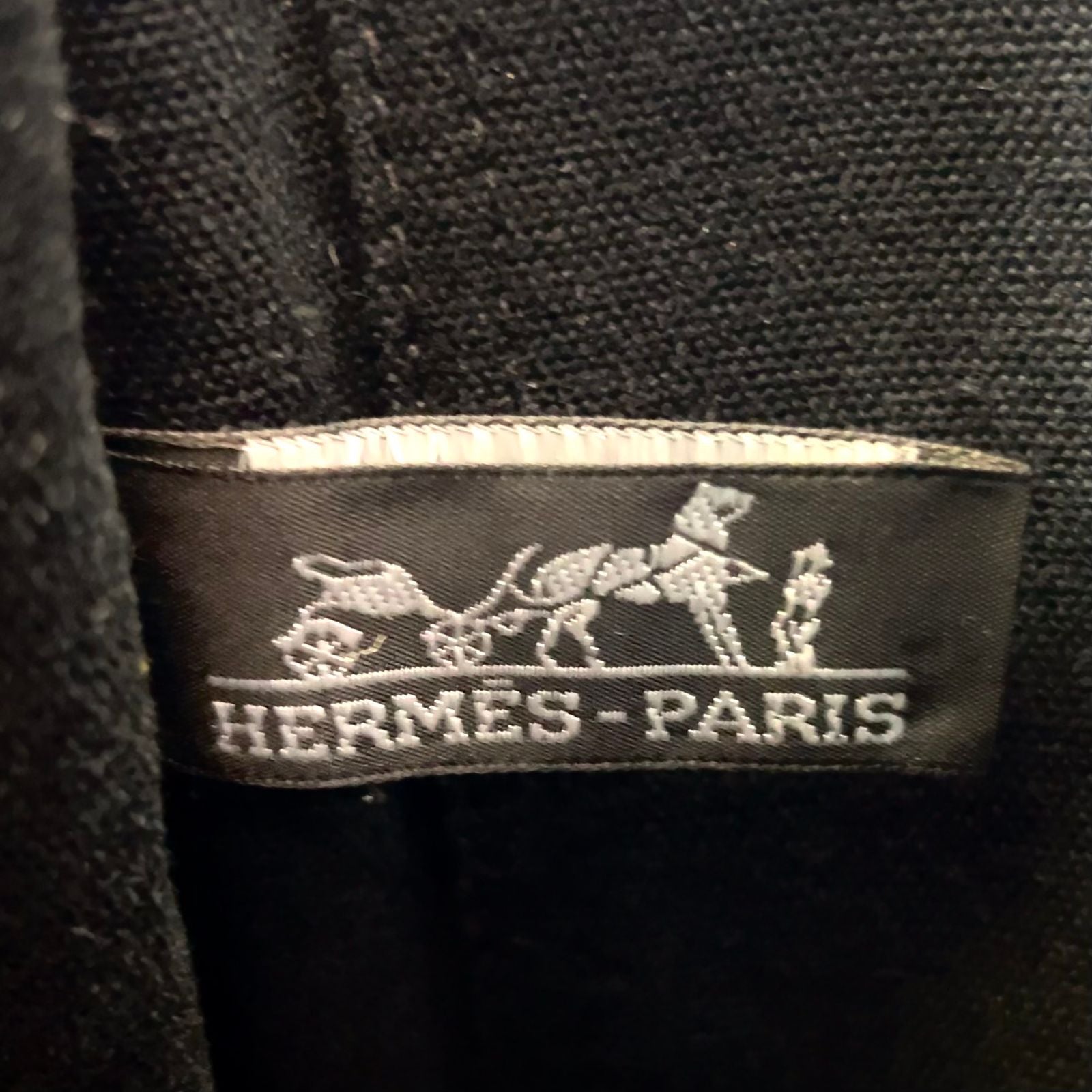 Hermes Deauville PM Canvas Black Tote Silver — view 4