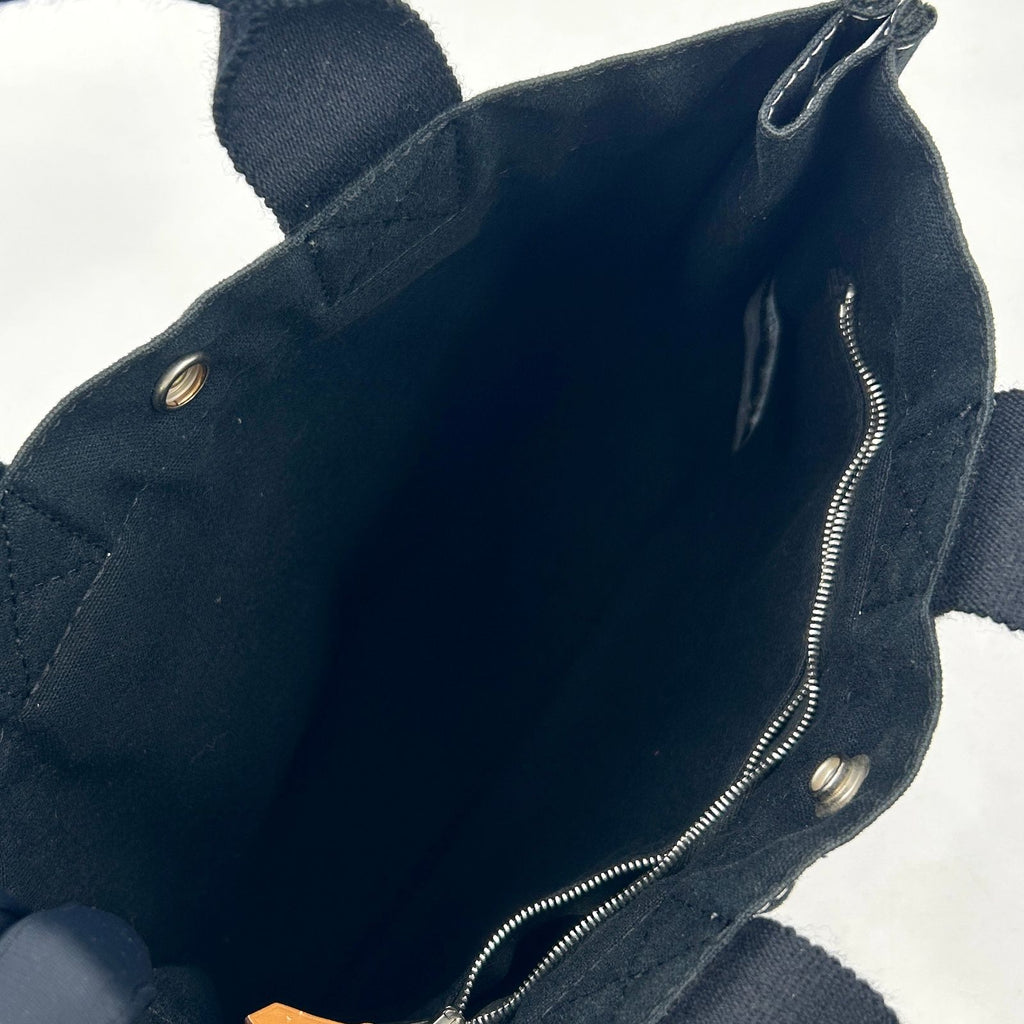 Hermes Deauville PM Canvas Black Tote Silver — view 3