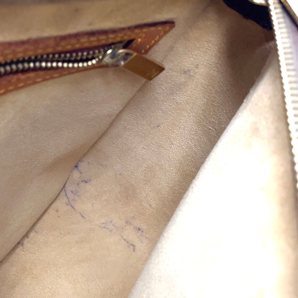 Louis Vuitton Looping Monogram Leather Brown Light Handbag Gold — view 5