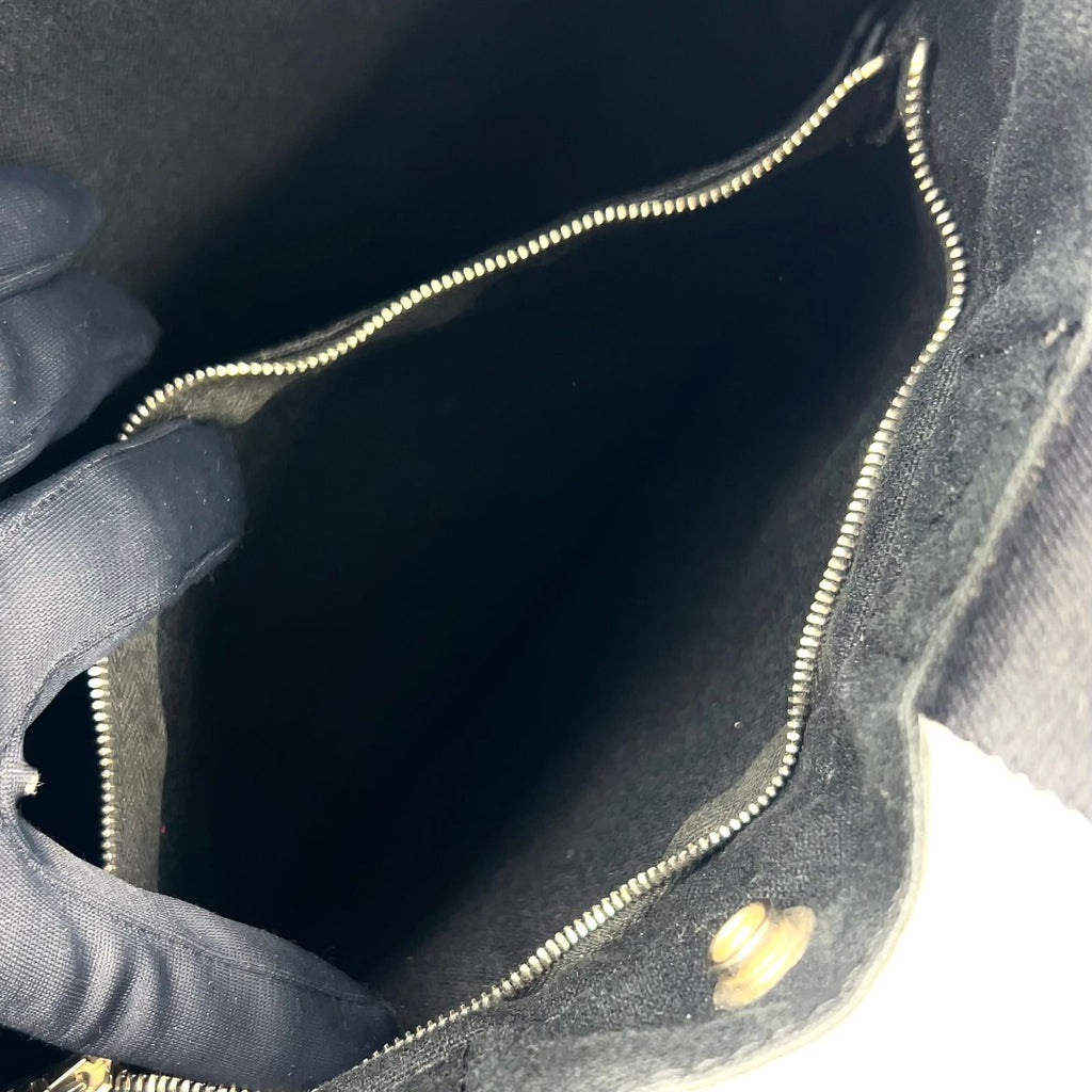 Hermes Deauville PM Canvas Black Tote Silver — view 6