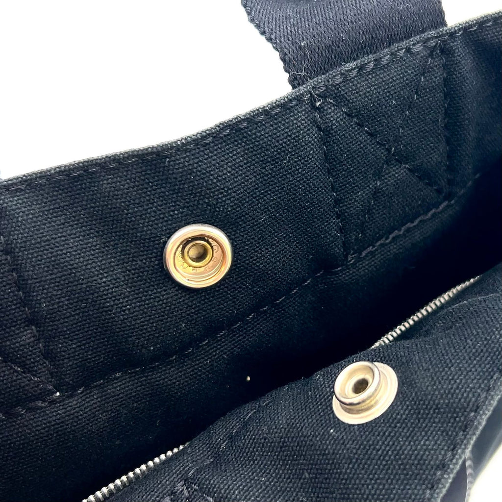 Hermes Deauville PM Canvas Black Tote Silver — view 7