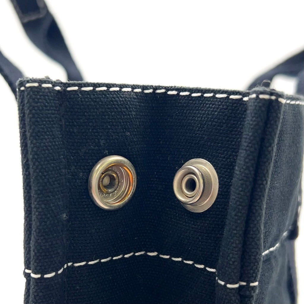 Hermes Deauville PM Canvas Black Tote Silver — view 8