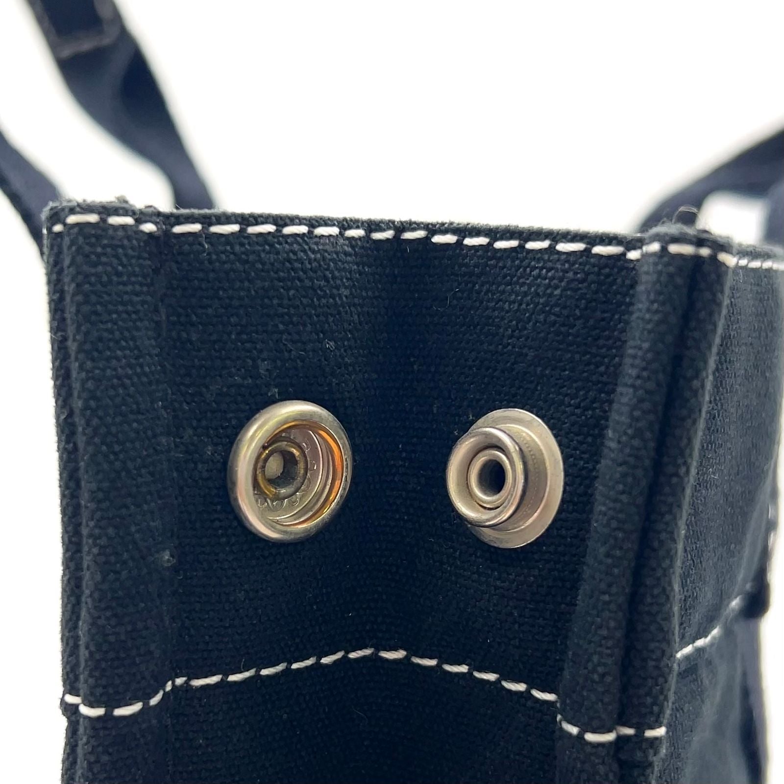 Hermes Deauville PM Canvas Black Tote Silver — view 8