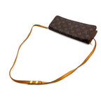 Louis Vuitton Pochette Twin GM Monogram Leather Brown Light Shoulder Bag Gold — view 5