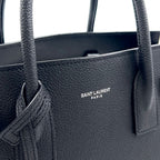 Saint Laurent Paris Sac Joule Baby Shoulder Bag Leather Black Silver — view 6