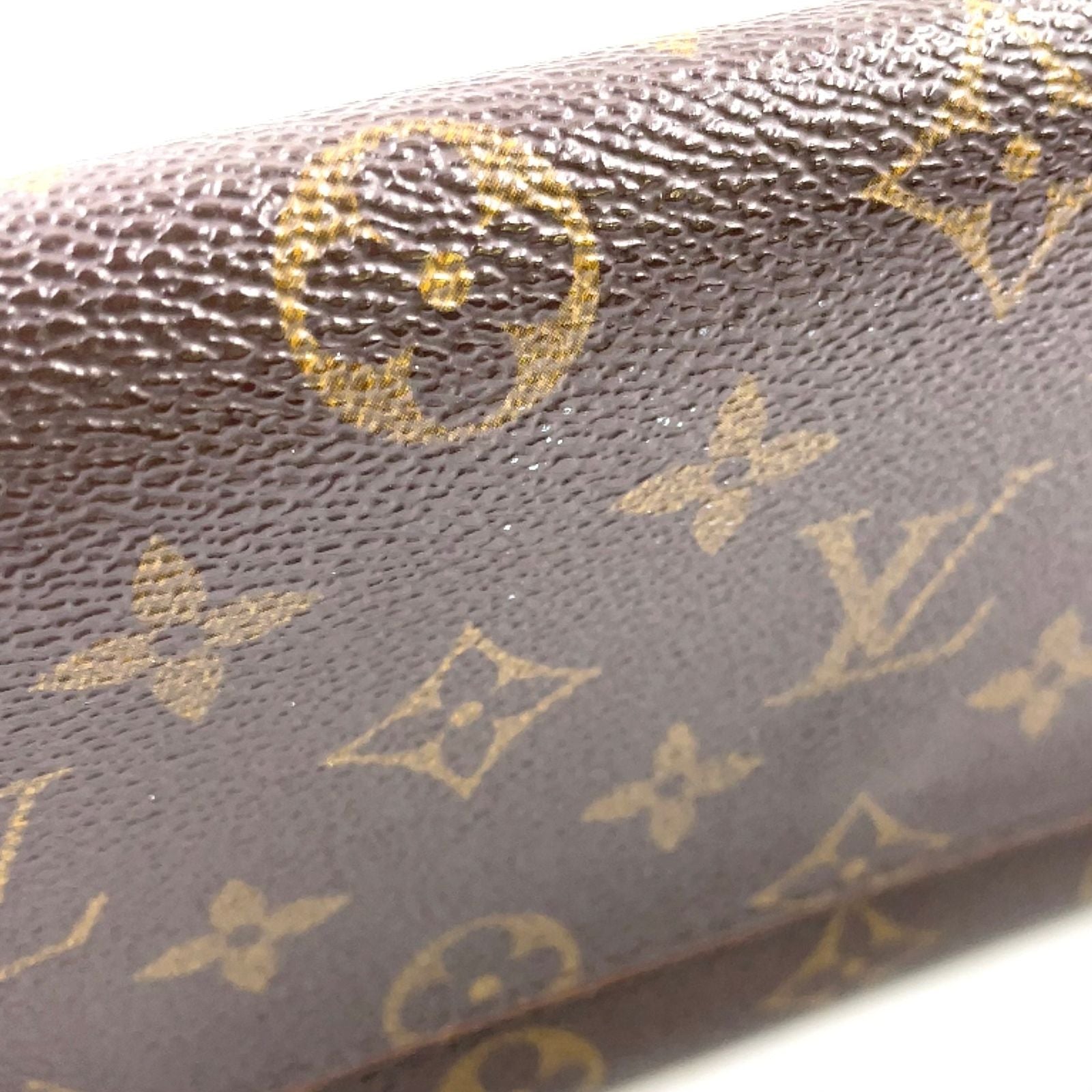 Louis Vuitton Pochette Twin GM Monogram Leather Brown Light Shoulder Bag Gold — view 6