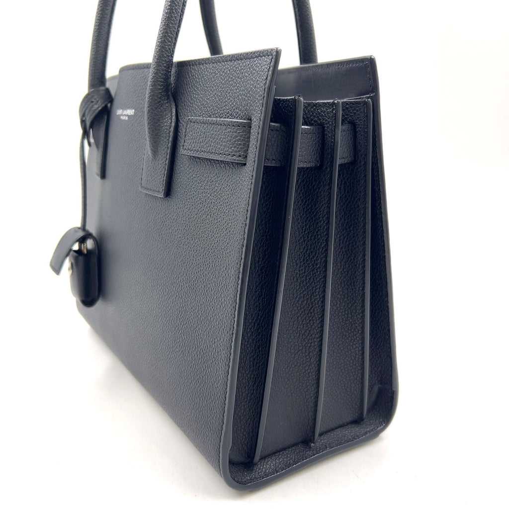 Saint Laurent Paris Sac Joule Baby Shoulder Bag Leather Black Silver — view 5