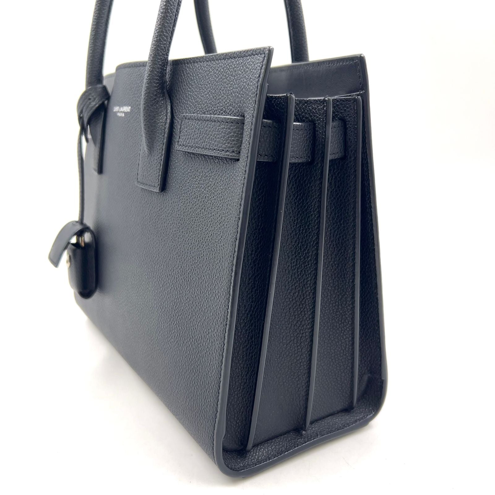 Saint Laurent Paris Sac Joule Baby Shoulder Bag Leather Black Silver — view 5