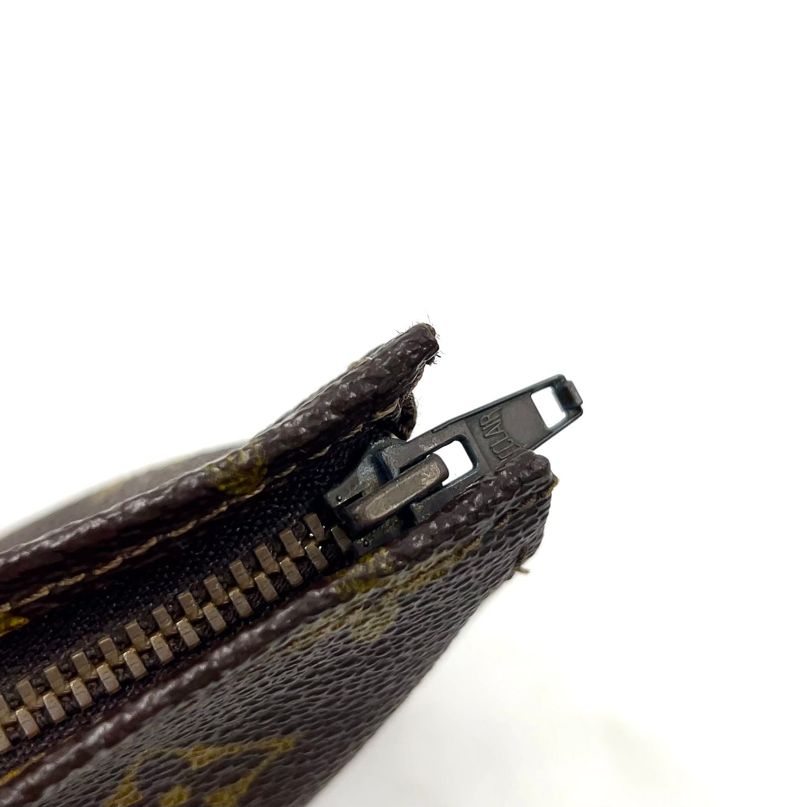 Louis Vuitton Pouch Toilette 15 Monogram Leather Brown Cosmetic Gold — view 9