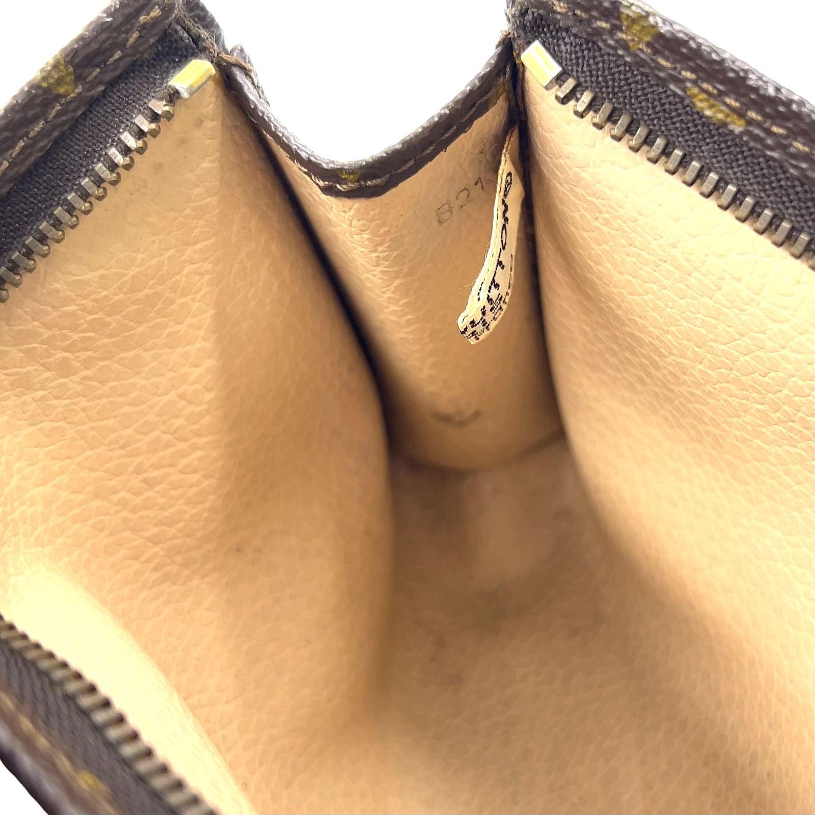 Louis Vuitton Pouch Toilette 15 Monogram Leather Brown Cosmetic Gold — view 6