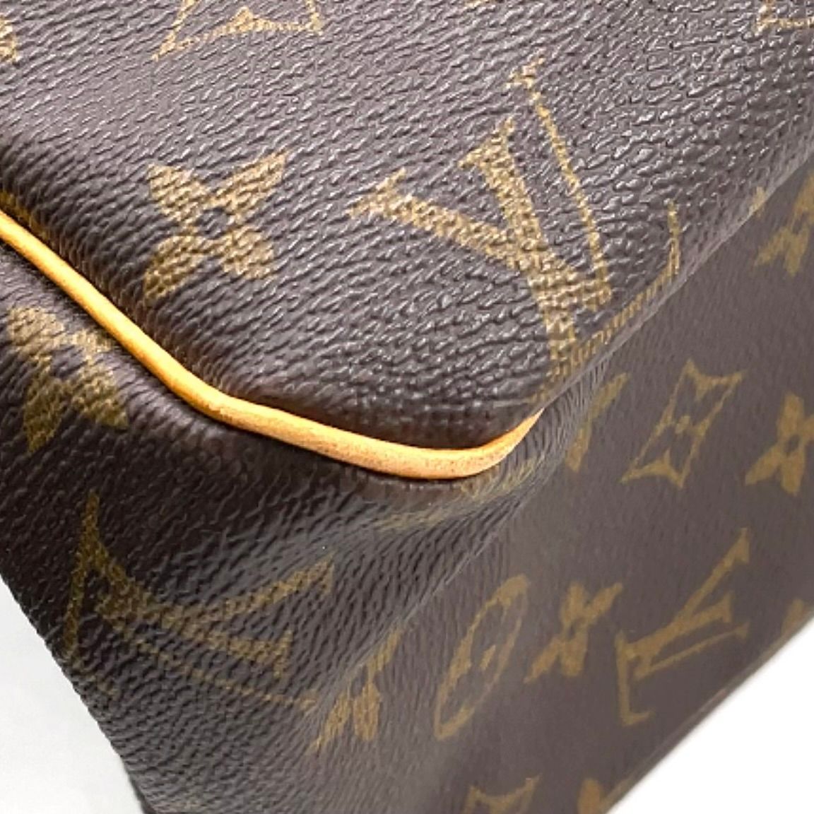 Louis Vuitton Batignolles Oriental Monogram Leather Brown Light Tote Gold — view 8