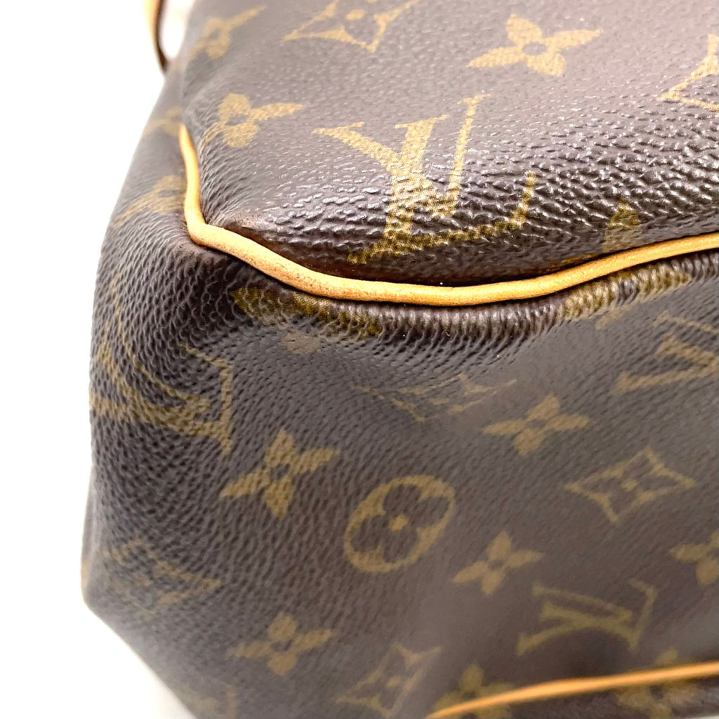 Louis Vuitton Batignolles Oriental Monogram Leather Brown Light Tote Gold — view 9