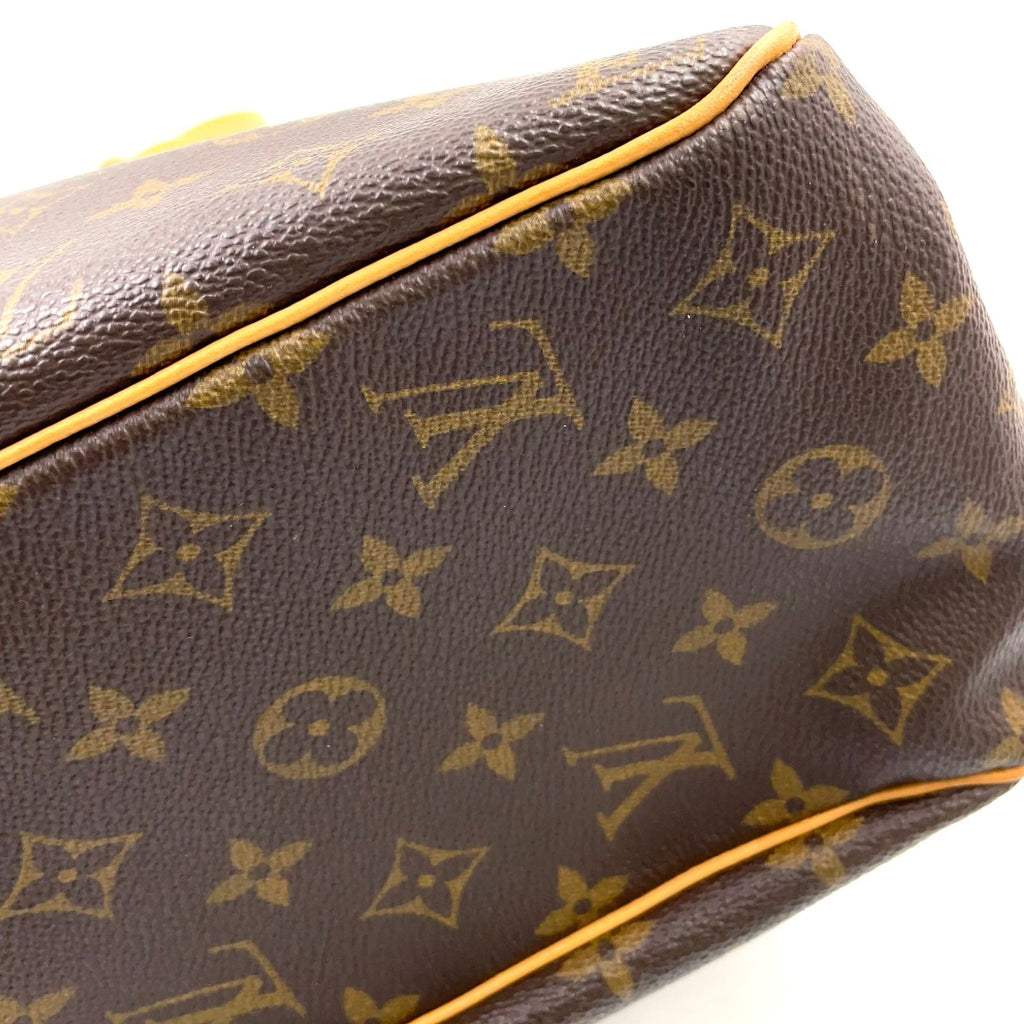 Louis Vuitton Batignolles Oriental Monogram Leather Brown Light Tote Gold — view 7