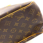 Louis Vuitton Batignolles Oriental Monogram Leather Brown Light Tote Gold — view 7