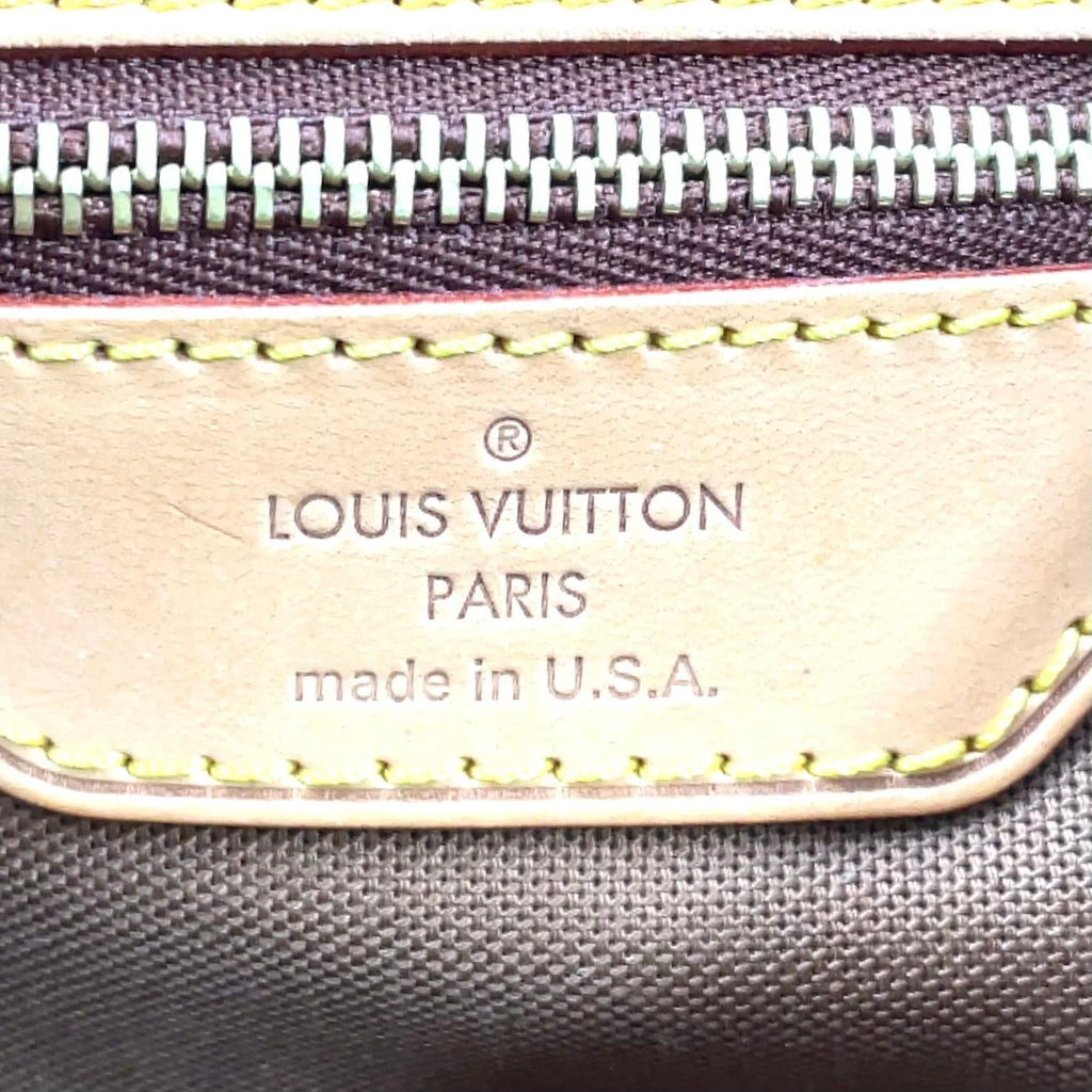 Louis Vuitton Batignolles Oriental Monogram Leather Brown Light Tote Gold — view 4