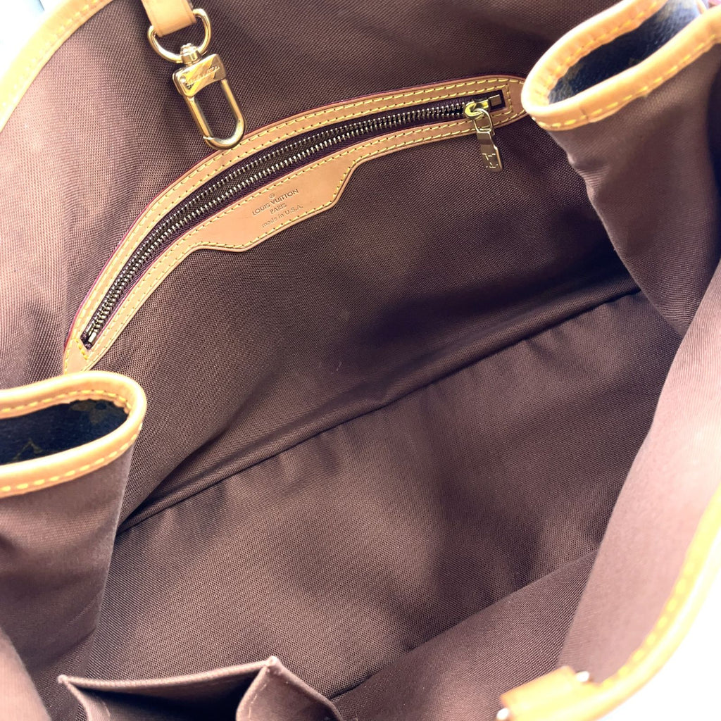 Louis Vuitton Batignolles Oriental Monogram Leather Brown Light Tote Gold — view 3