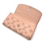 Louis Vuitton Mahina Portefeuille Iris Leather Pink Beige Wallet Silver — view 6