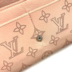 Louis Vuitton Mahina Portefeuille Iris Leather Pink Beige Wallet Silver — view 7