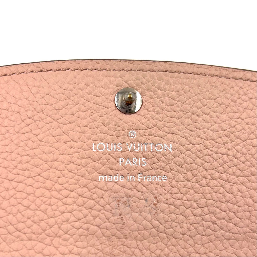 Louis Vuitton Mahina Portefeuille Iris Leather Pink Beige Wallet Silver — view 4
