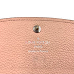 Louis Vuitton Mahina Portefeuille Iris Leather Pink Beige Wallet Silver — view 4