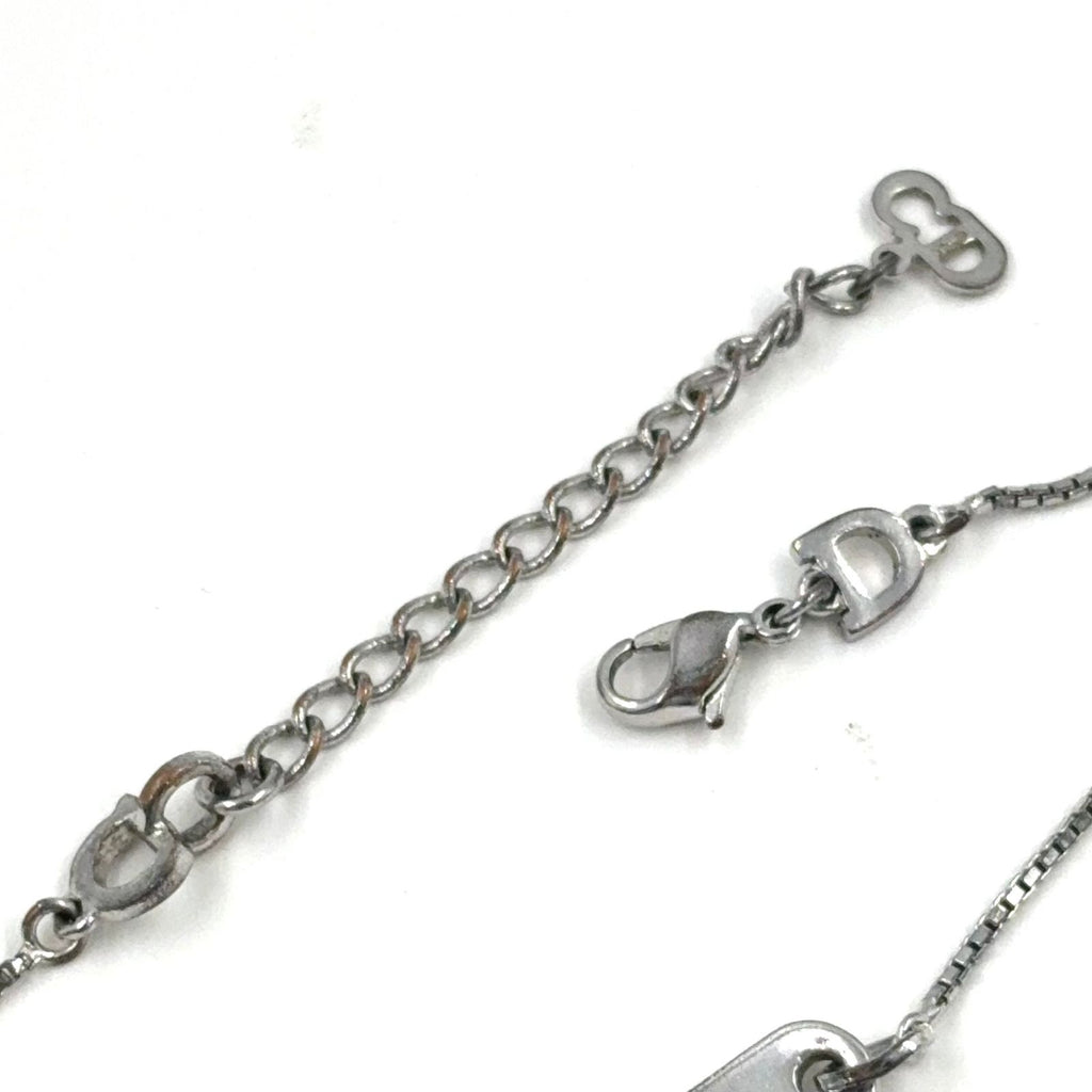 Dior Logo Plate Metal Silver Bracelet — view 8