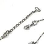 Dior Logo Plate Metal Silver Bracelet — view 8