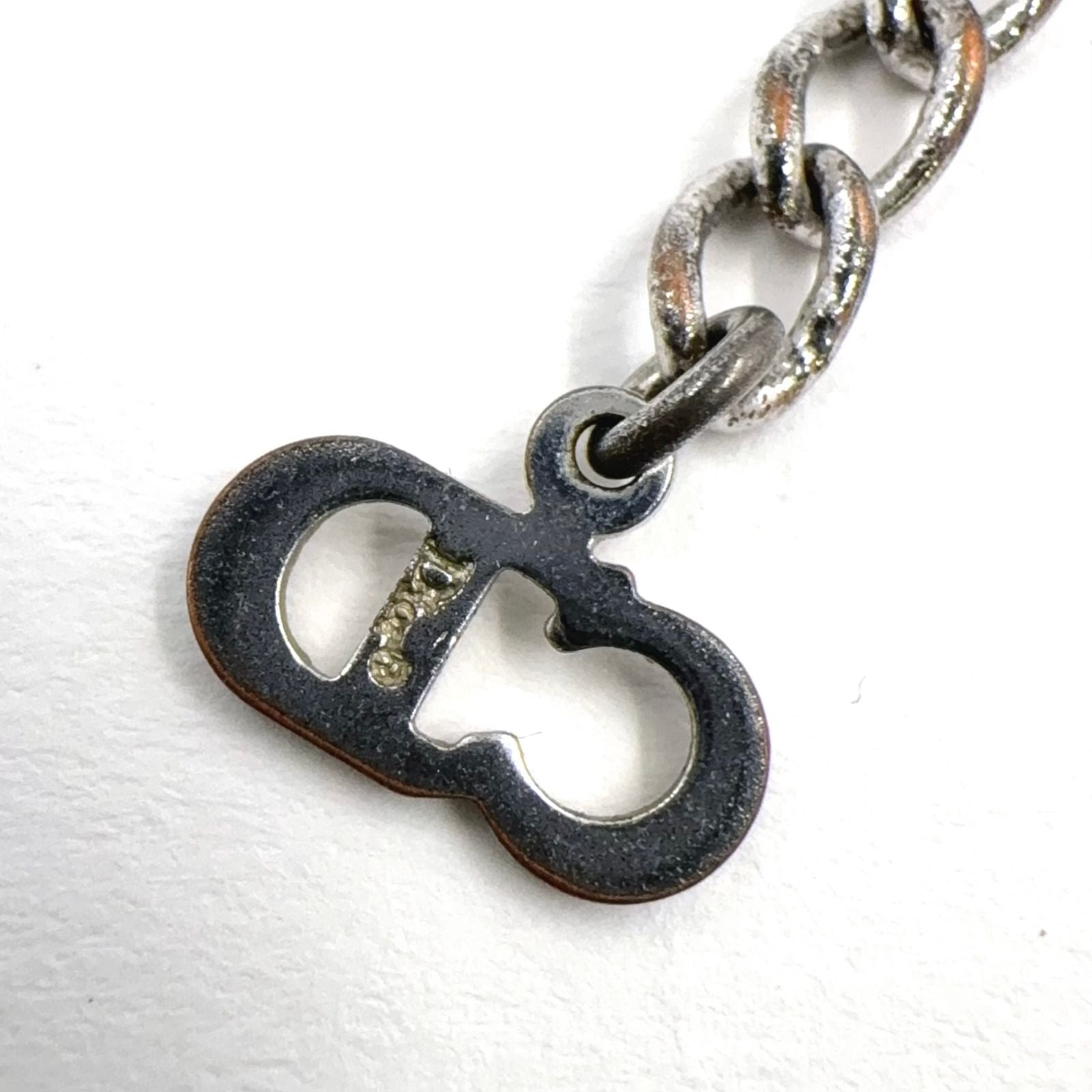 Dior Logo Plate Metal Silver Bracelet — view 5
