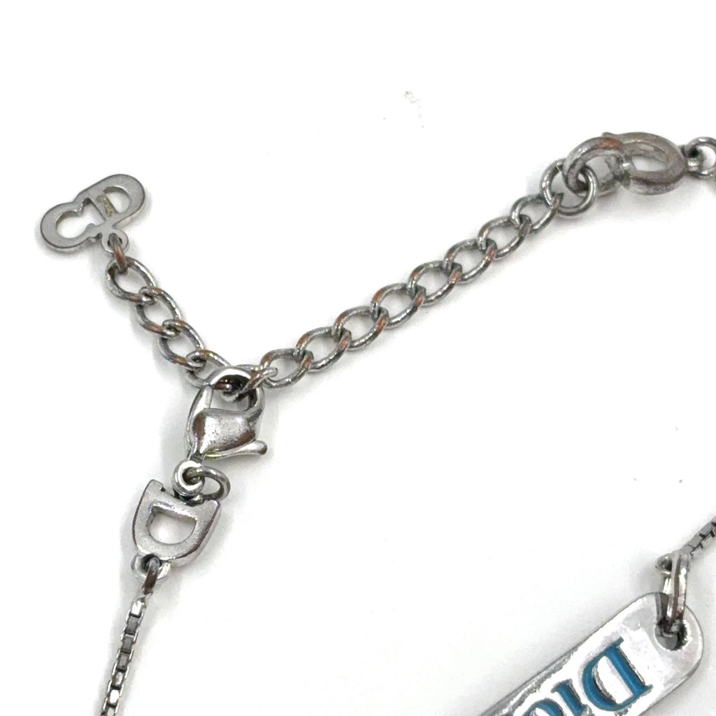 Dior Logo Plate Metal Silver Bracelet — view 7