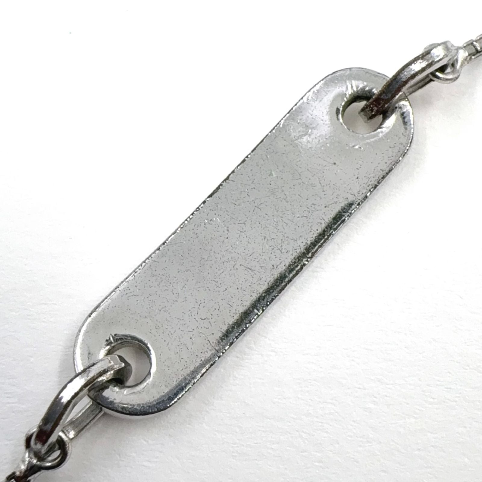 Dior Logo Plate Metal Silver Bracelet — view 9