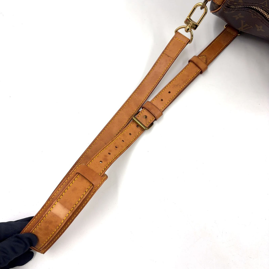 Louis Vuitton Keepall Bandouliere 50 Monogram Leather Brown Light Boston — view 8