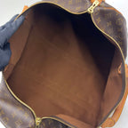 Louis Vuitton Keepall Bandouliere 50 Monogram Leather Brown Light Boston — view 3